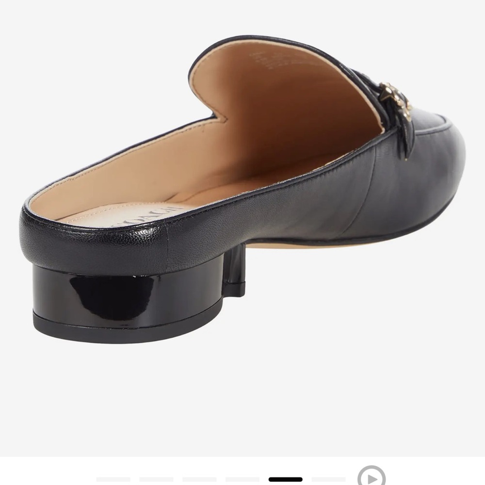 Coach-Irene leather Mule Black 8.5 B - Picture 5 of 12